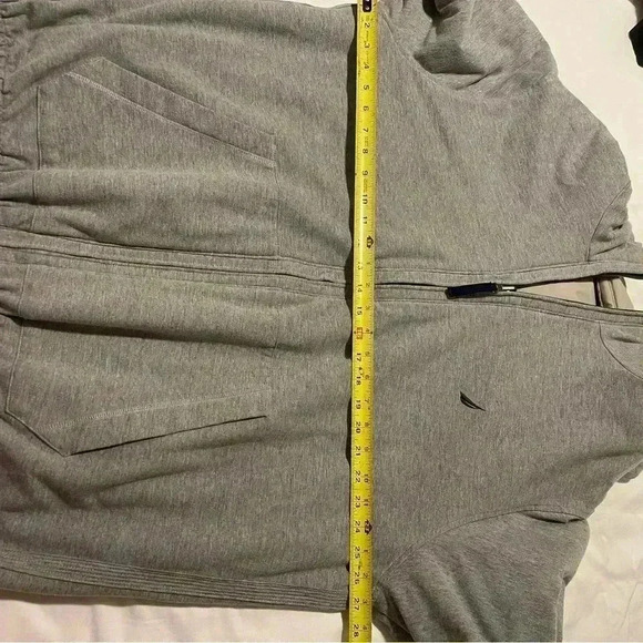 Nautica Reversible Jacket size XL Gray on one side Tan on the other side *read - Picture 3 of 12